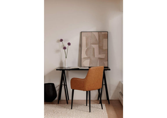 ER-2040-40 Cantata Dining Chair Tawny Vegan Leather - Set Of Two
