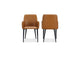 ER-2040-40 Cantata Dining Chair Tawny Vegan Leather - Set Of Two
