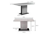 ER-2064-29-0 Hanlon Dining Table Light Grey