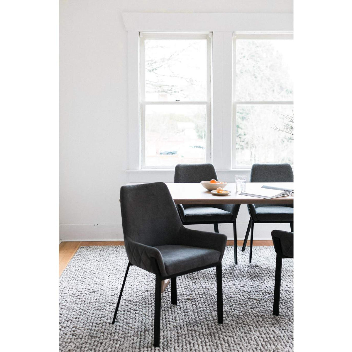 ER-2082-25 Lloyd Dining Chair Dark Grey - Set Of Two