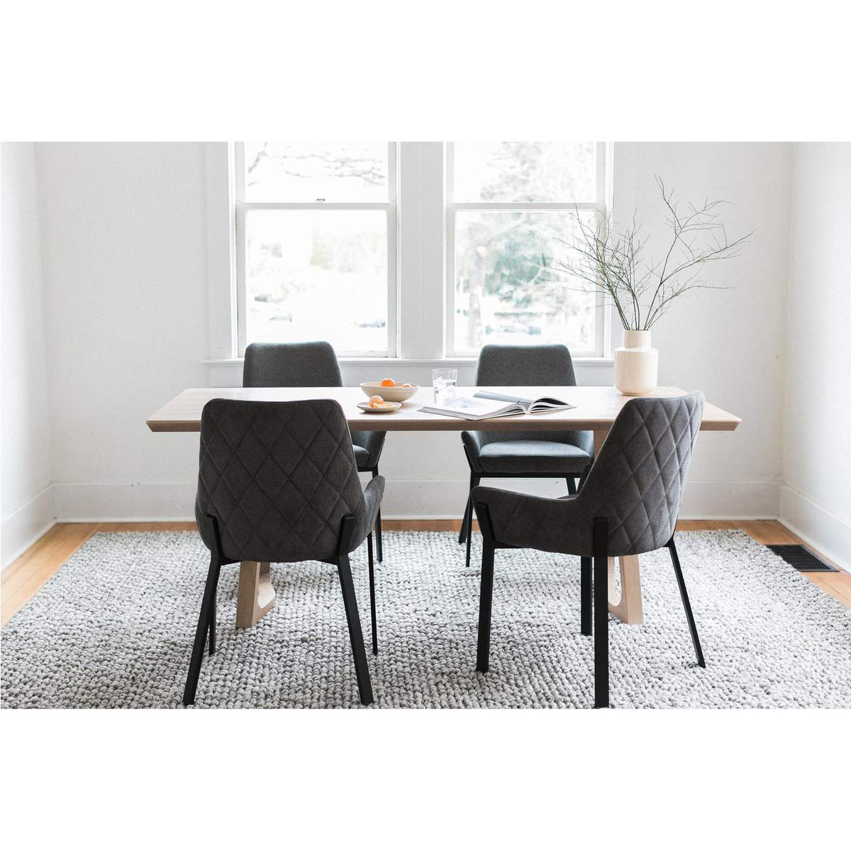 ER-2082-25 Lloyd Dining Chair Dark Grey - Set Of Two