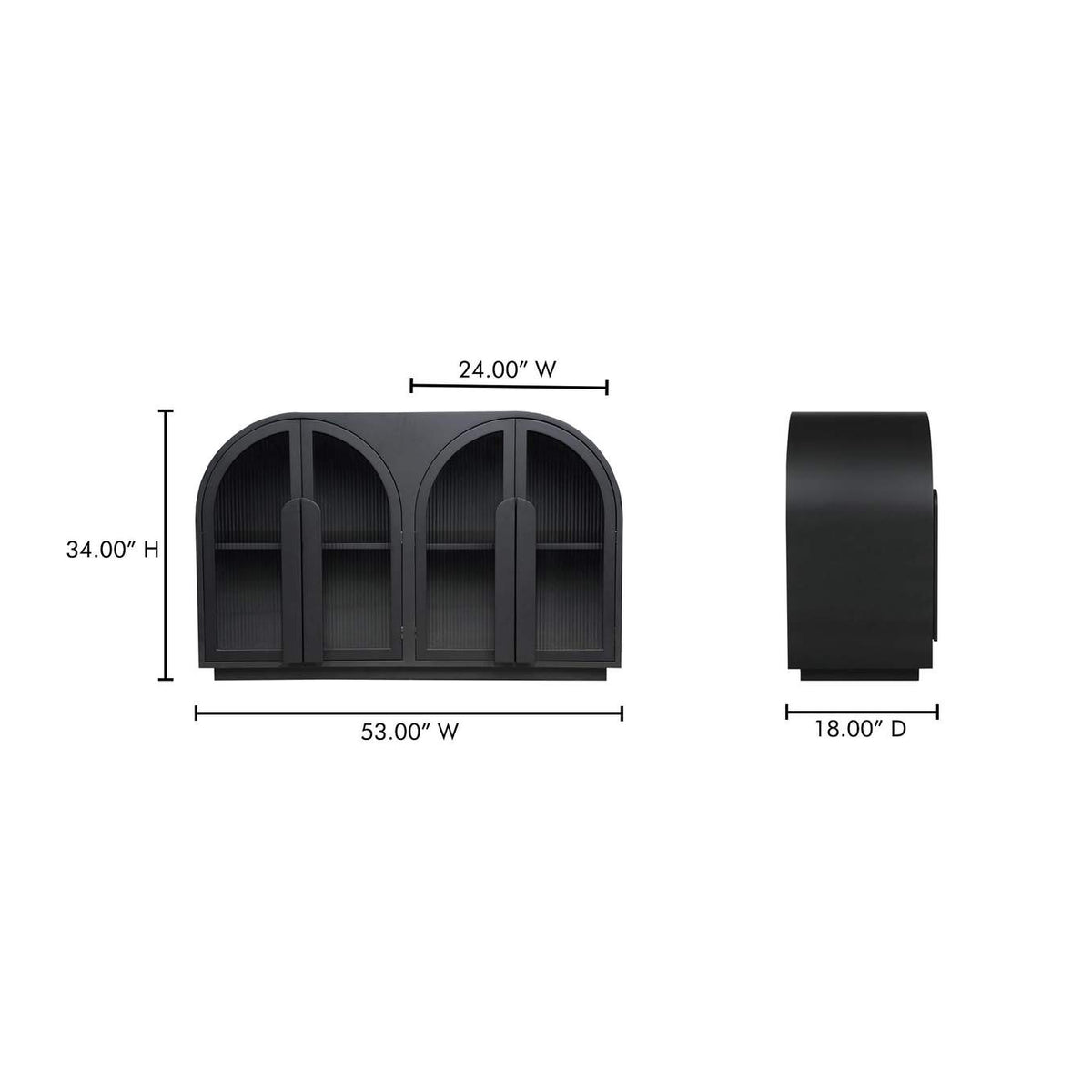 EW-1007-02 Salone Cabinet Black
