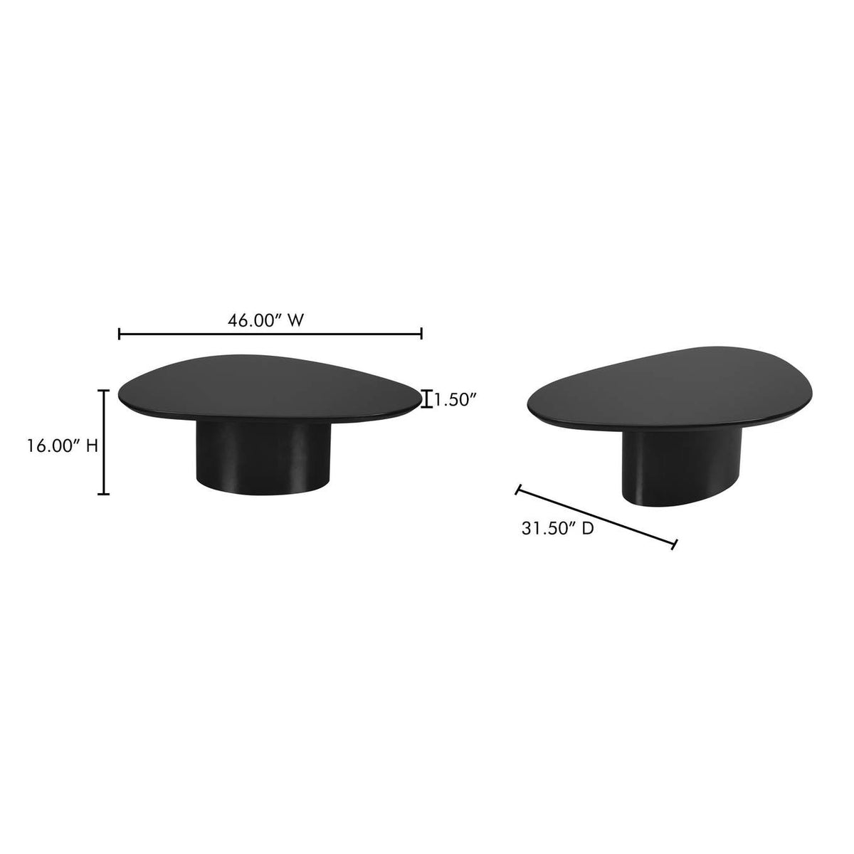 EW-1017-02-0 Eden Coffee Table Black Lacquer
