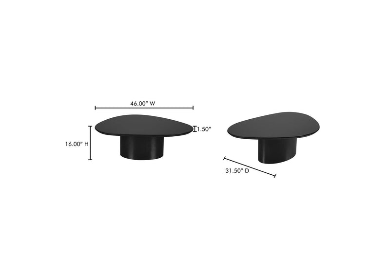 EW-1017-02-0 Eden Coffee Table Black Lacquer
