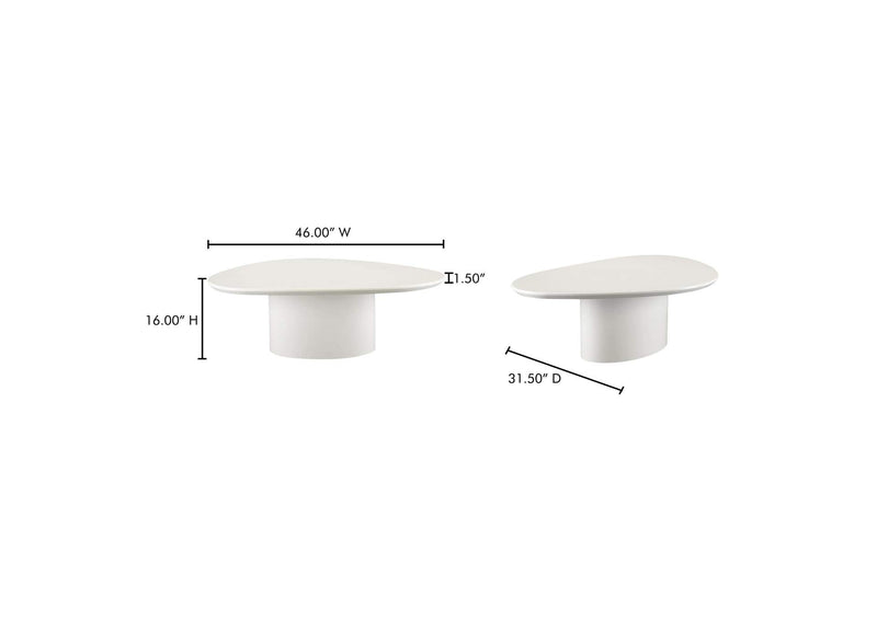 EW-1017-05-0 Eden Coffee Table Ivory Lacquer
