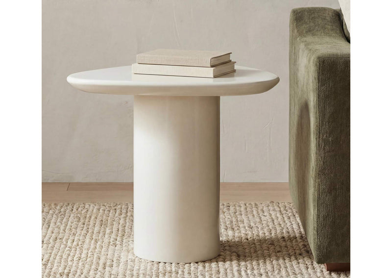 EW-1018-05-0 Eden Accent Table Ivory Lacquer
