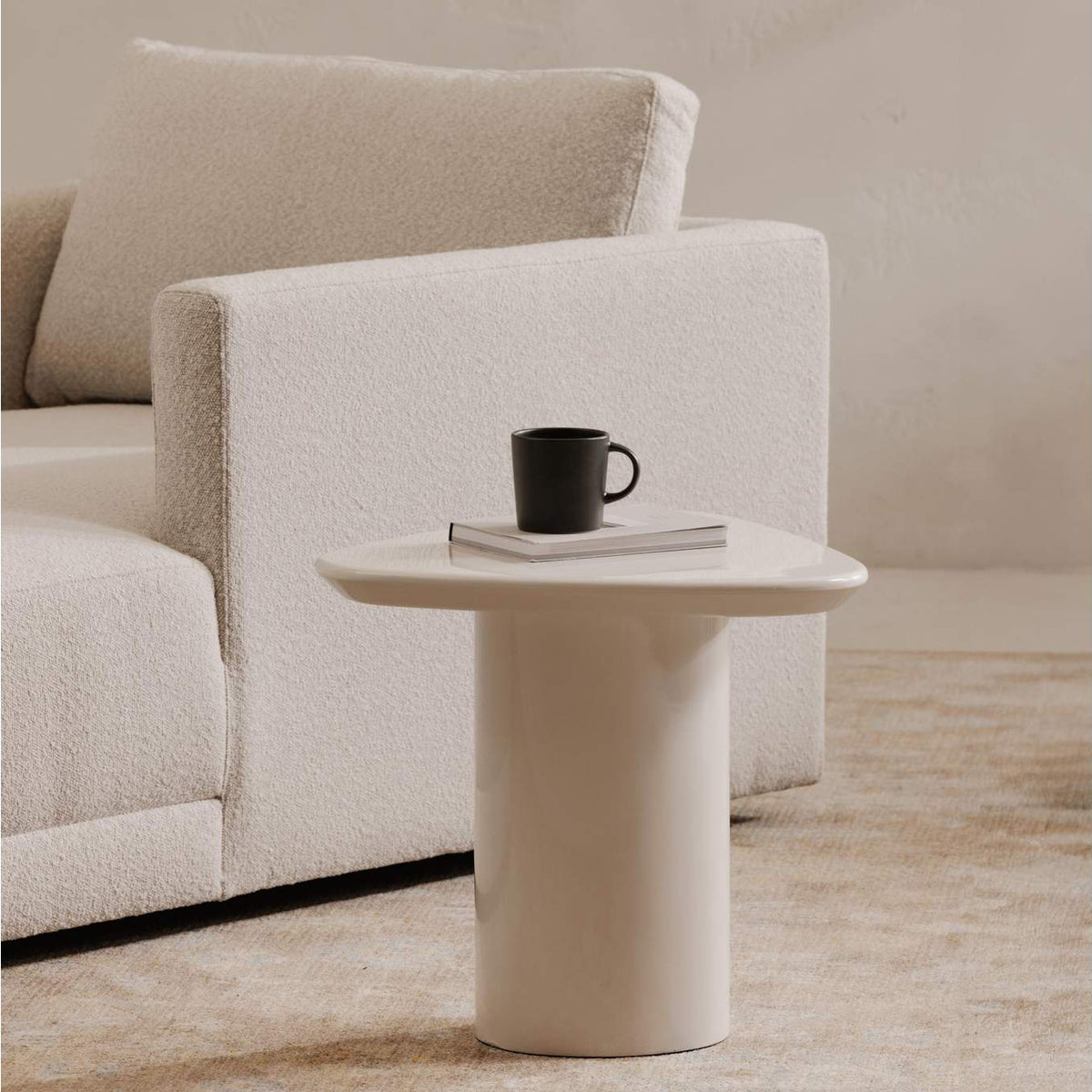 EW-1018-05-0 Eden Accent Table Ivory Lacquer