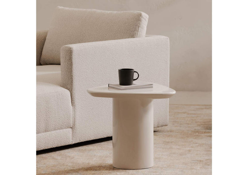 EW-1018-05-0 Eden Accent Table Ivory Lacquer