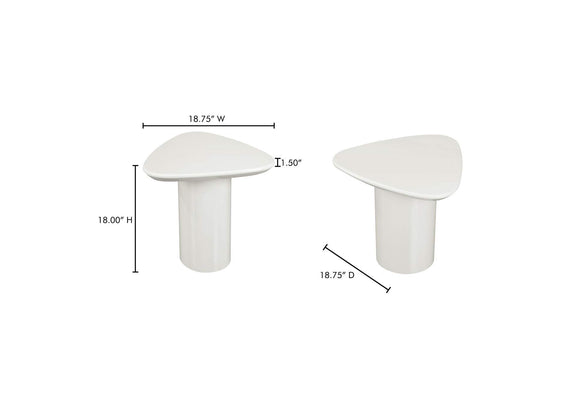 EW-1018-05-0 Eden Accent Table Ivory Lacquer