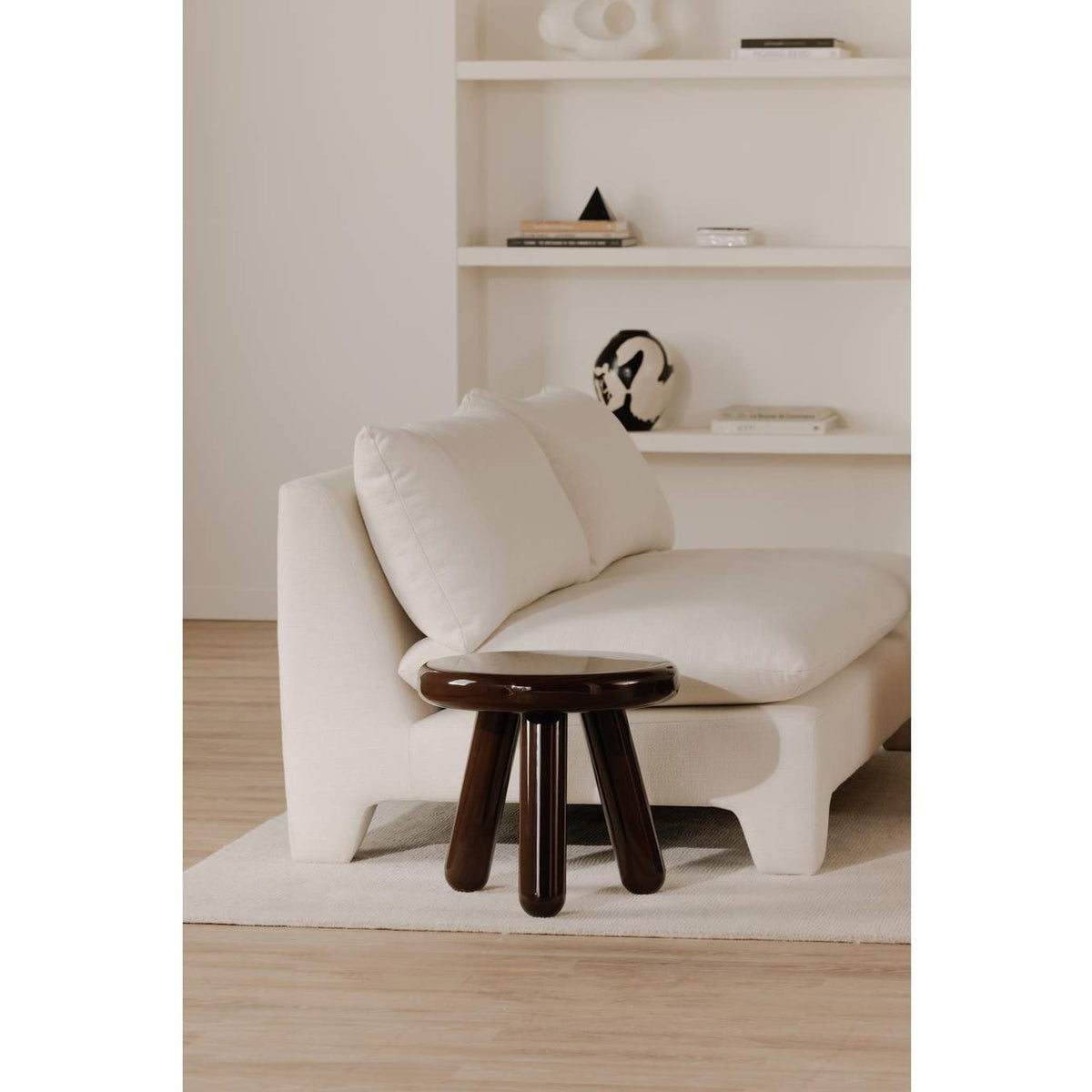 EW-1020-22 Joy Accent Table Deep Red Lacquer