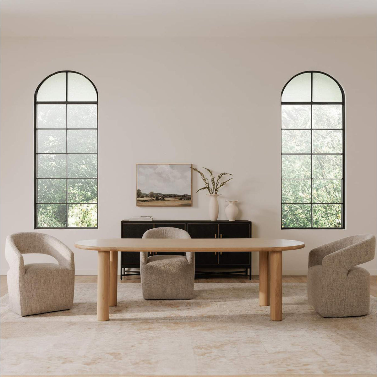 FC-1002-24-0 Milo Large Dining Table Oak