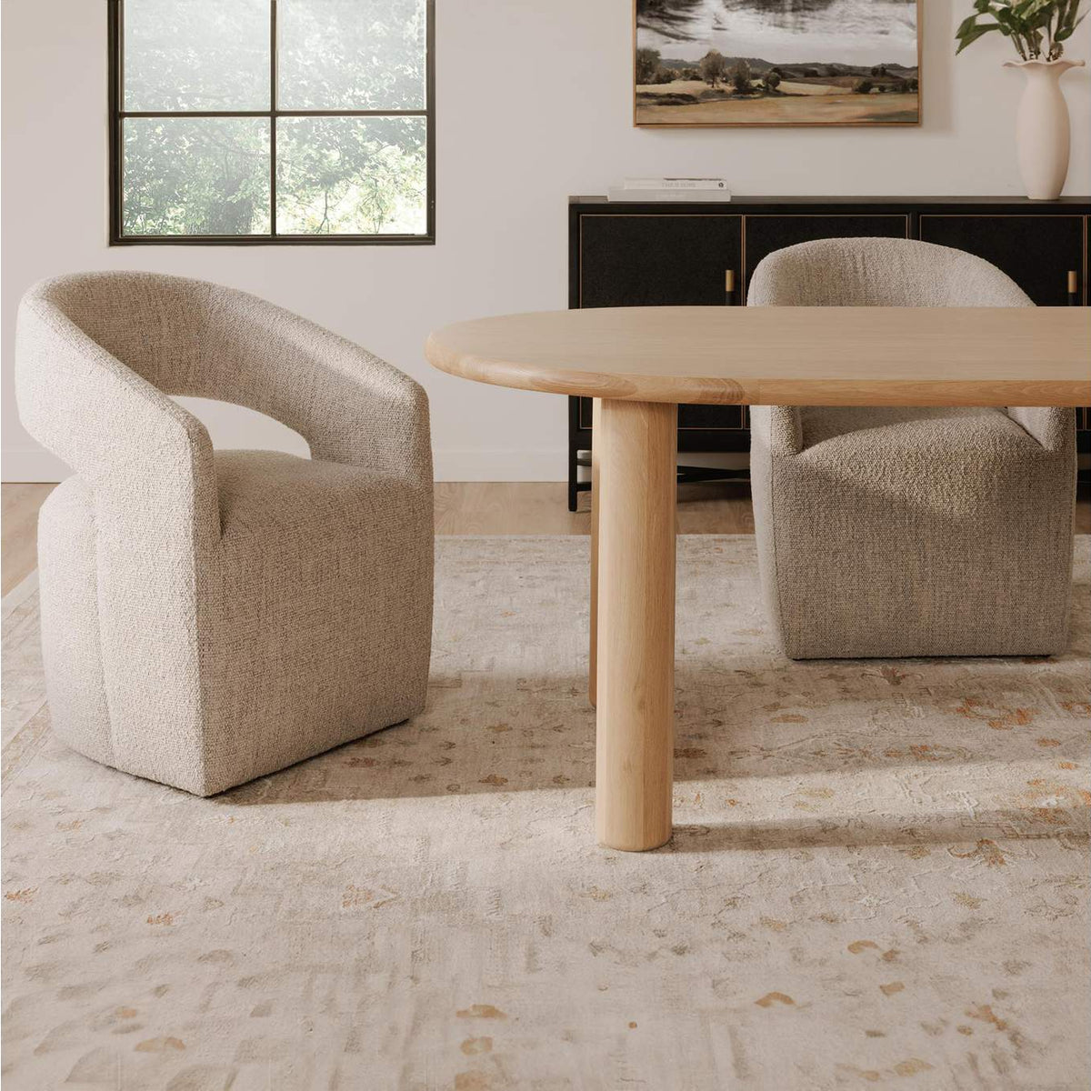 FC-1002-24-0 Milo Large Dining Table Oak
