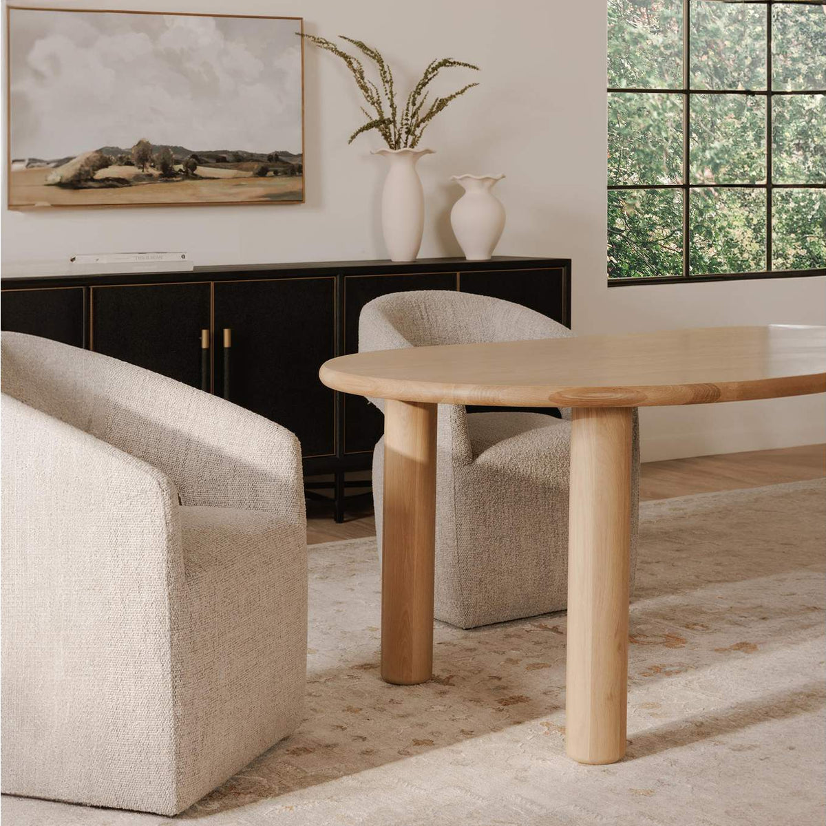FC-1002-24-0 Milo Large Dining Table Oak