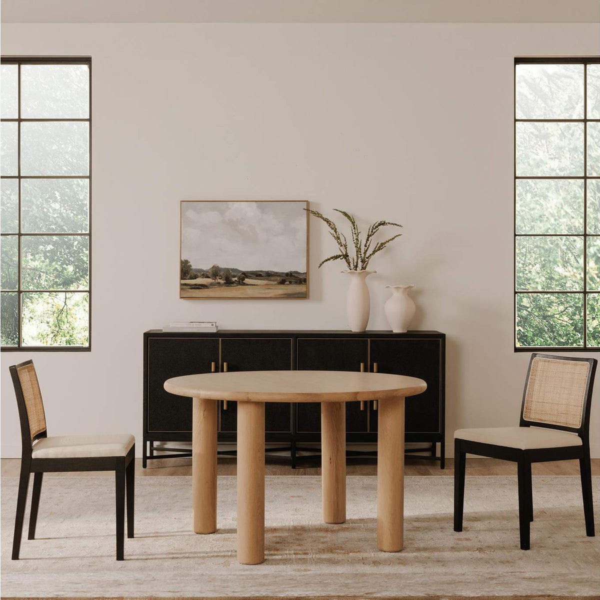 FC-1003-24-0 Milo Round Dining Table Oak