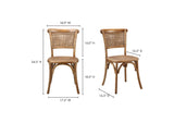 FG-1001-21 Churchill Dining Chair Light Brown - Set Of Two