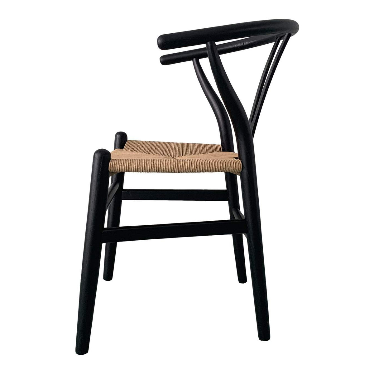 FG-1015-37 Ventana Dining Chair Black And Natural - Set Of Two