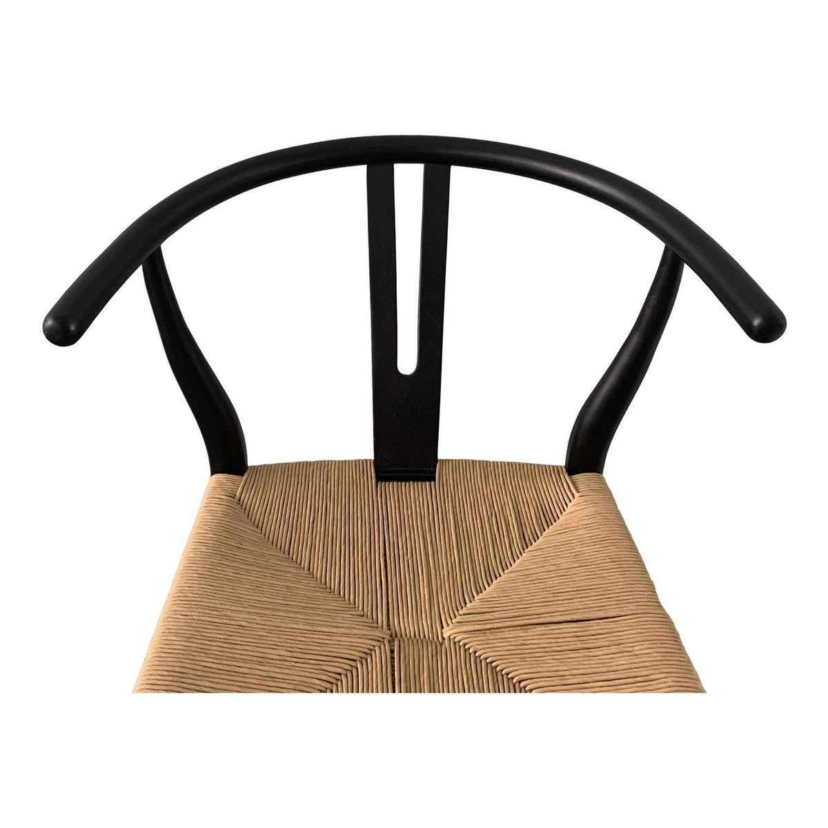 FG-1015-37 Ventana Dining Chair Black And Natural - Set Of Two