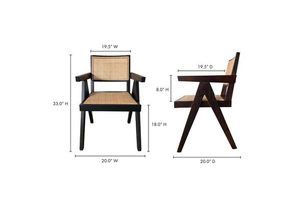 FG-1022-02 Takashi Chair Black - Set Of Two