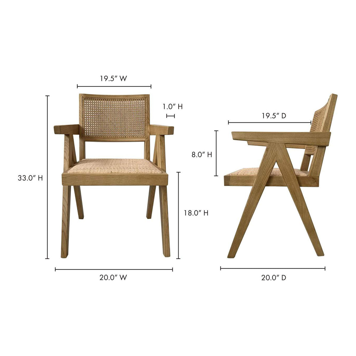 FG-1022-24 Takashi Chair Natural - Set Of Two
