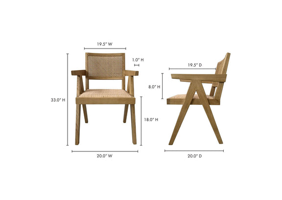 FG-1022-24 Takashi Chair Natural - Set Of Two