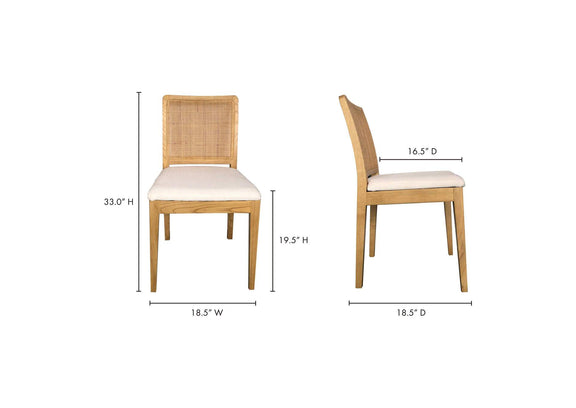 FG-1023-24 Orville Dining Chair Natural - Set Of Two