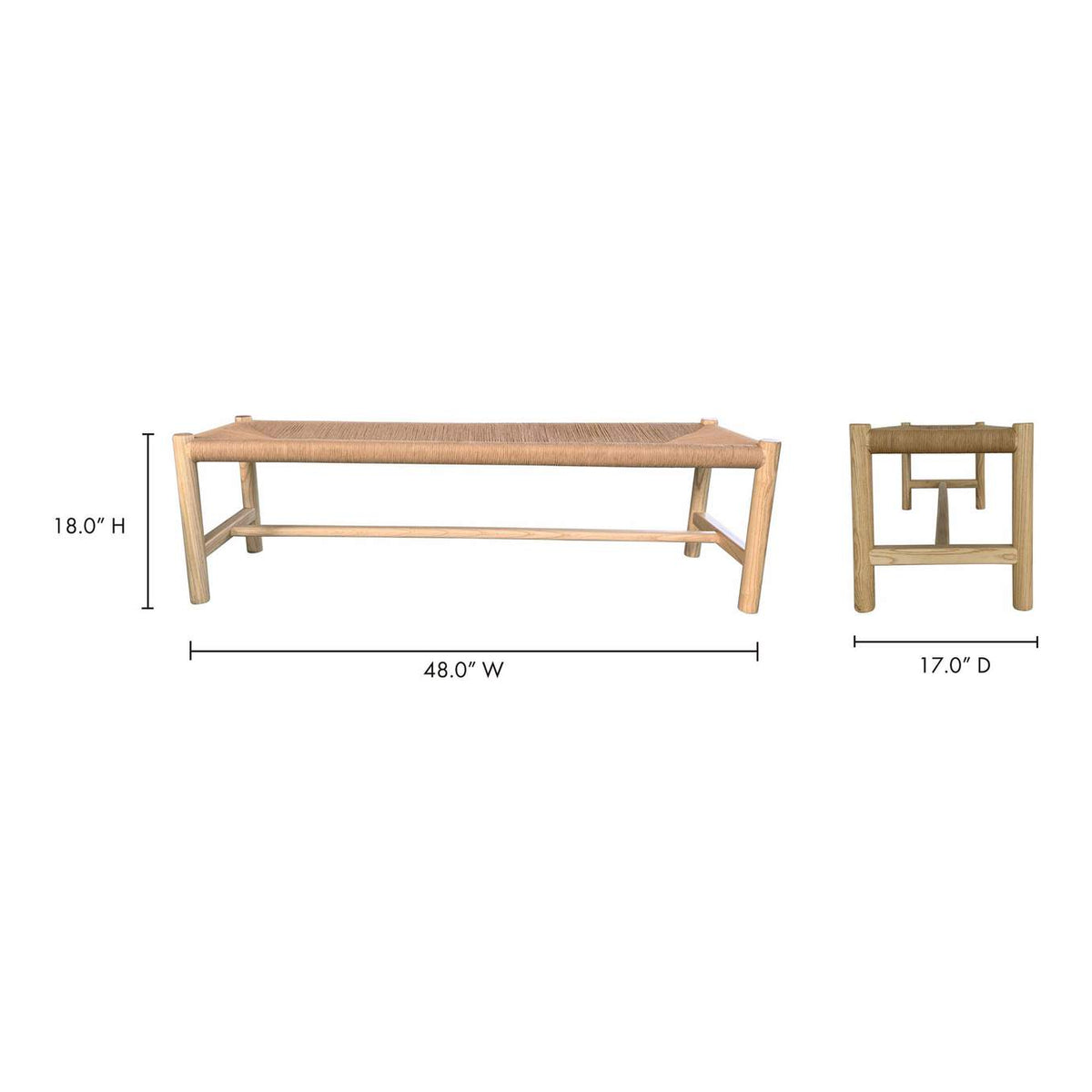 FG-1027-24 Hawthorn Small Bench Natural