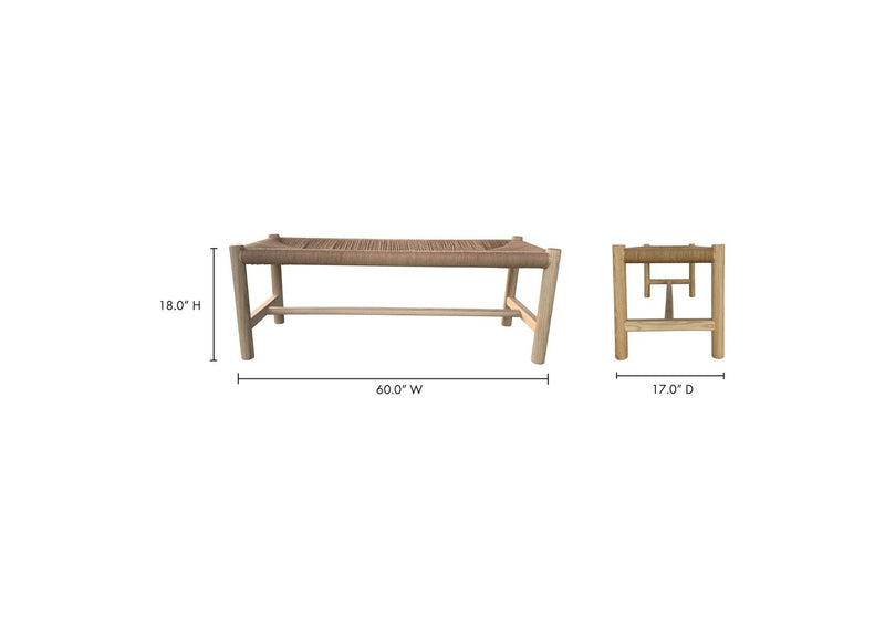FG-1028-24 Hawthorn Large Bench Natural
