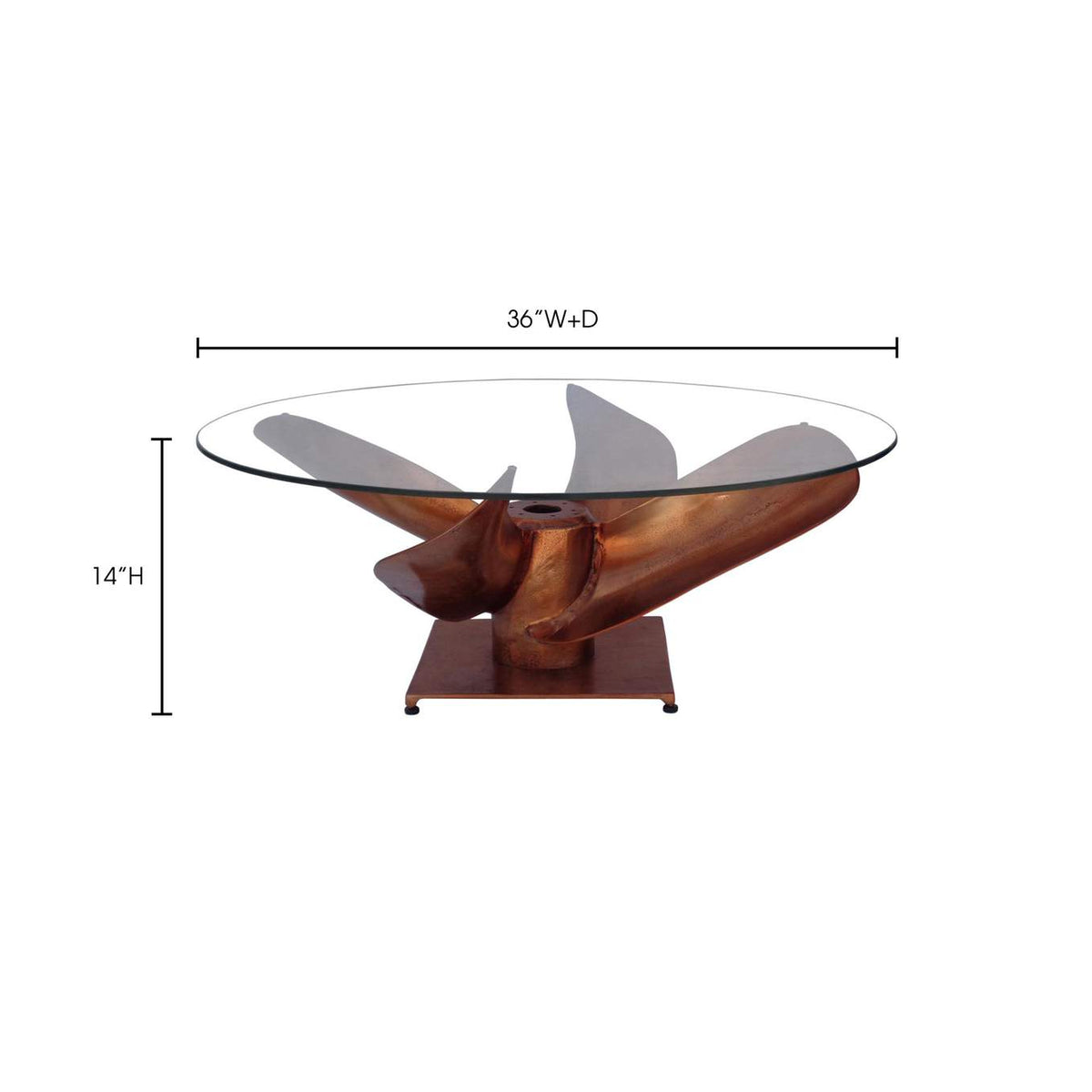 FI-1062-42-0 Archimedes Coffee Table Copper