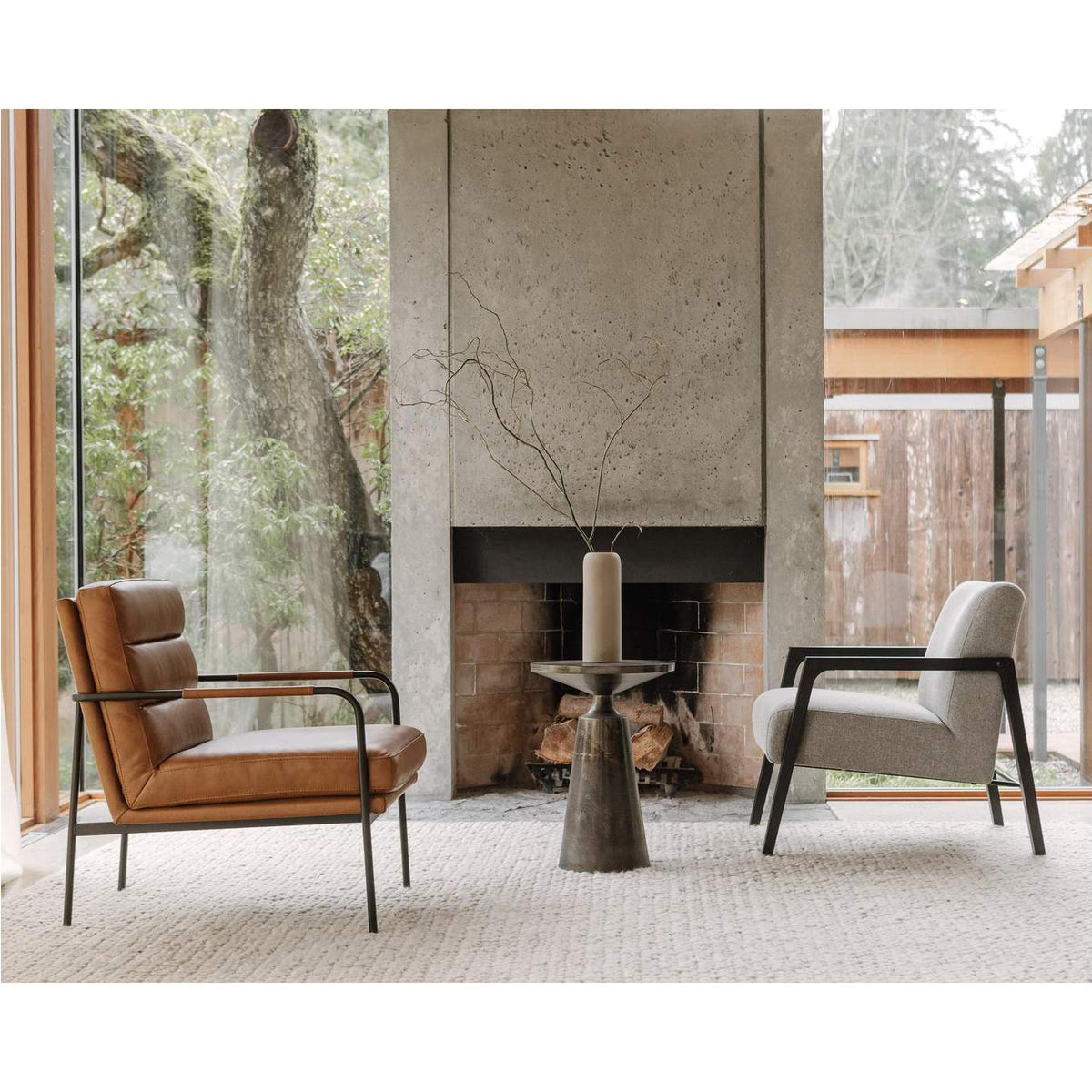 FI-1072-07 Sonja Accent Table Charcoal Grey