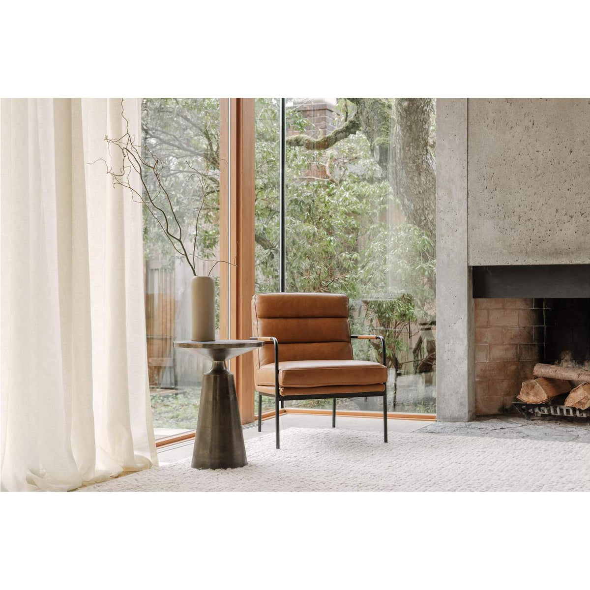 FI-1072-07 Sonja Accent Table Charcoal Grey