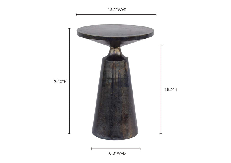 FI-1072-07 Sonja Accent Table Charcoal Grey