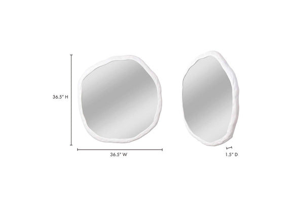 FI-1098-18 Foundry Large Mirror White