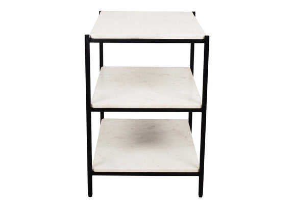 FI-1102-18 Trine Nightstand White Marble