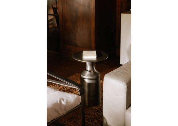 FI-1105-54 Rassa Accent Table Polished Zinc