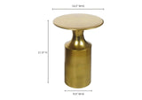 FI-1105-54 Rassa Accent Table Polished Zinc