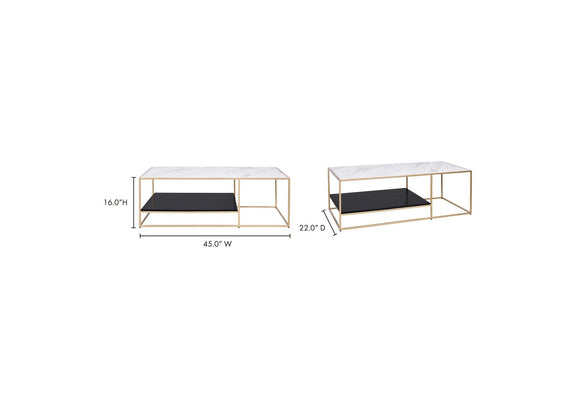 FI-1109-32-0 Mies Coffee Table Gold