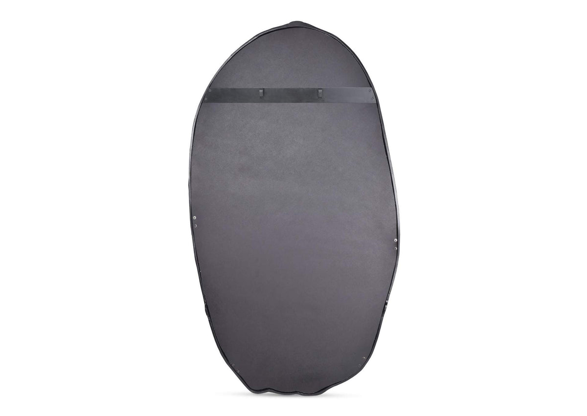 FI-1113-02 Foundry Oval Mirror Black