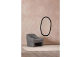 FI-1113-02 Foundry Oval Mirror Black