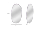 FI-1113-18 Foundry Oval Mirror White