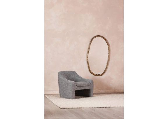 FI-1113-32 Foundry Oval Mirror Gold