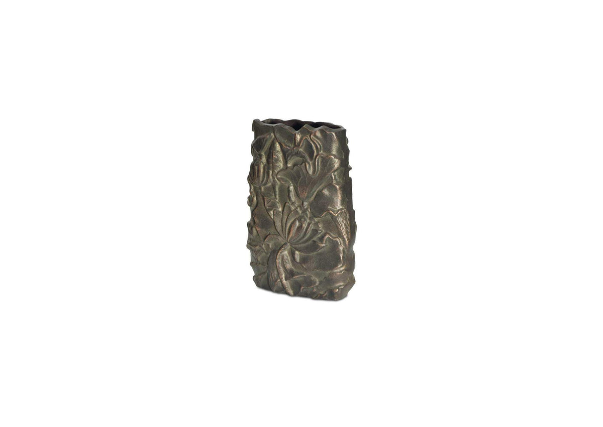 FI-1133-51 Sabine Cast Aluminum Vase Antique Brass