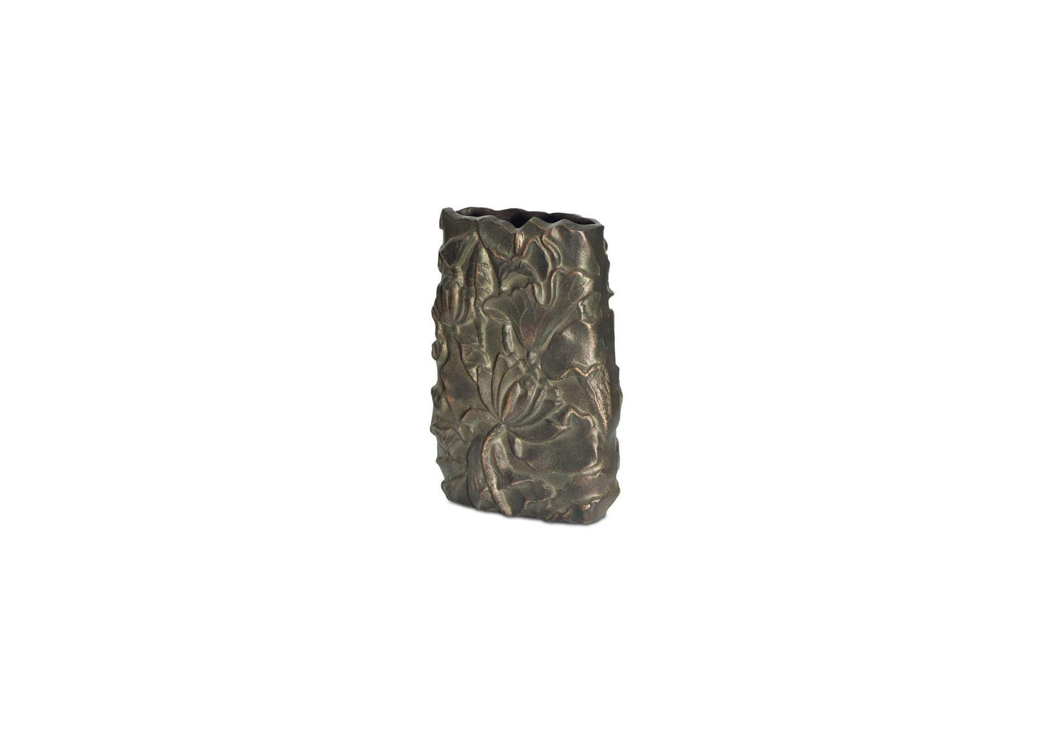 FI-1133-51 Sabine Cast Aluminum Vase Antique Brass