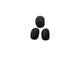 FI-1136-02 Breton Cast Aluminum Wall Sculpture Black - Set Of 3