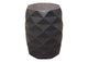 FIGETGR Fig Solid Mango Wood Accent Table In Grey Finish W/ Geometric Motif