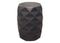 Fig Solid Mango Wood Accent Table in Grey Finish w/ Geometric Motif by Diamond Sofa