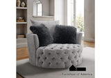 FM-AC6000LG-SW Sofi Button Tufted Swivel Chair