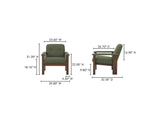 FO-1000-16 Parker Lounge Chair Green