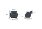 FO-1001-19 Stevie Lounge Chair Slate Blue