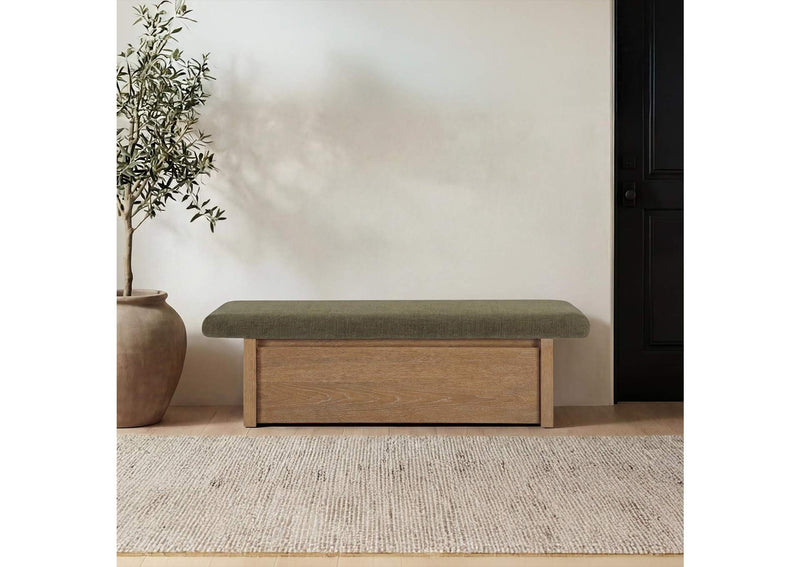 FO-1050-27 Gemma Storage Bench Dark Green