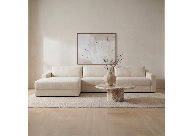 FO-1058-05-L-0 Farrow Sectional Flecked Oat Left